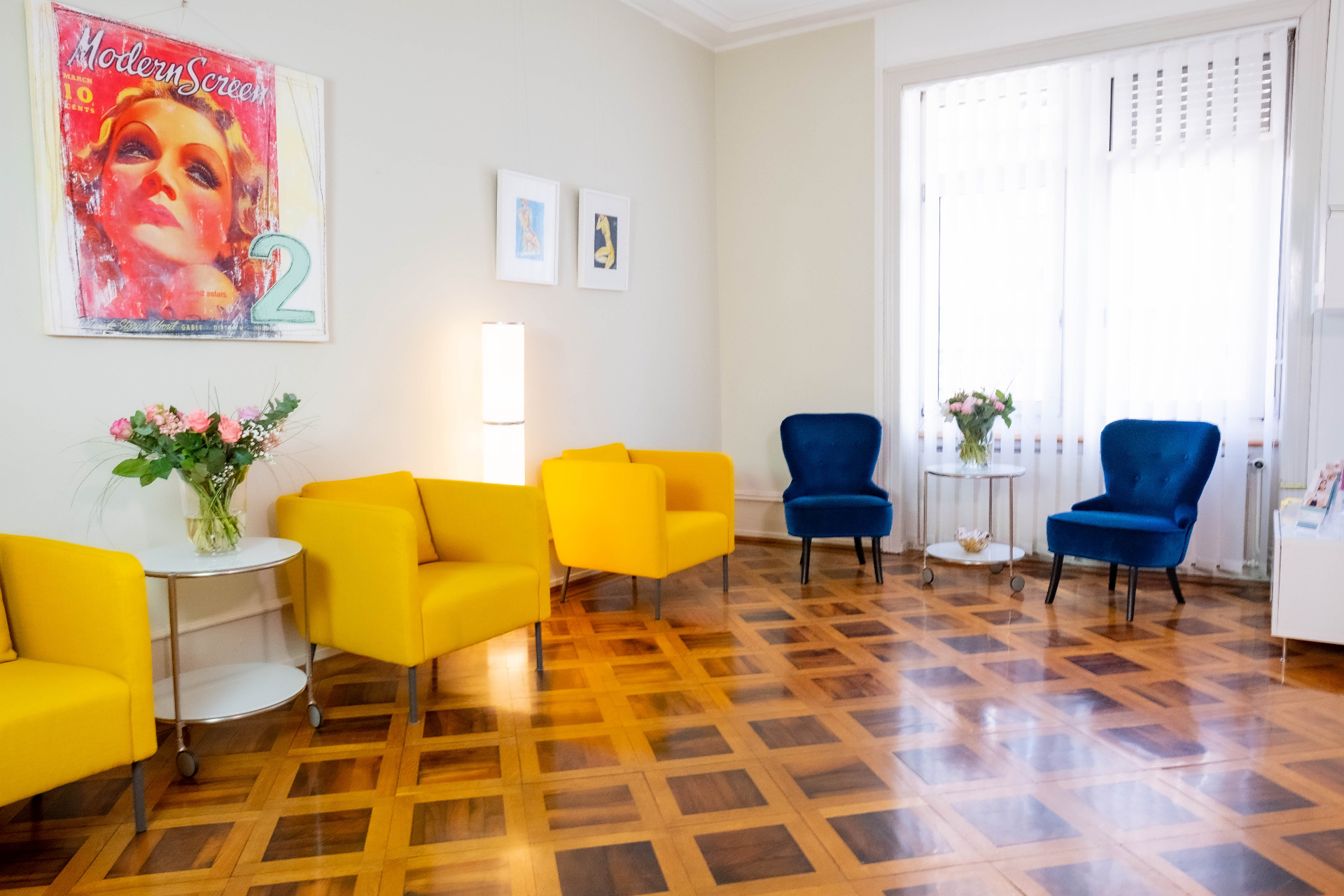 Waiting area of Dr. Wagner's practice in Basel
